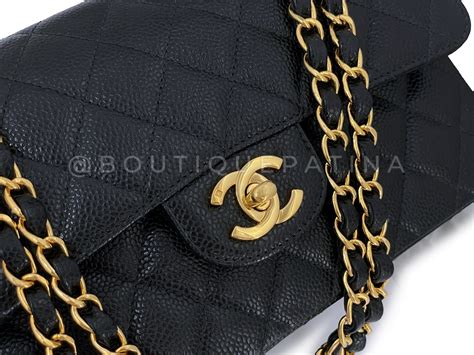 chanel classic flap bag small caviar black|Chanel Caviar Classic Small Double Flap Bag .